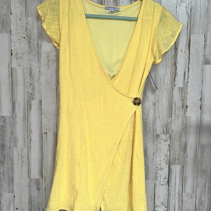 S Yellow Cross Over Butto, Yellow, Size: Ladies S