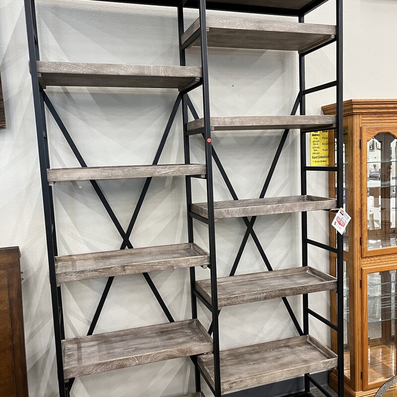 Bookshelf Gray Shelves