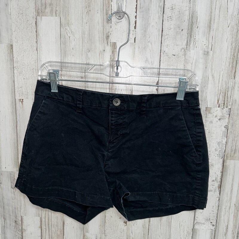 Sz2 Black Button Shorts, Black, Size: Ladies S