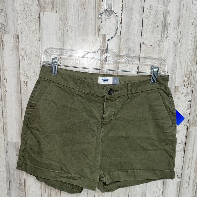 Sz2 Olive Button Shorts