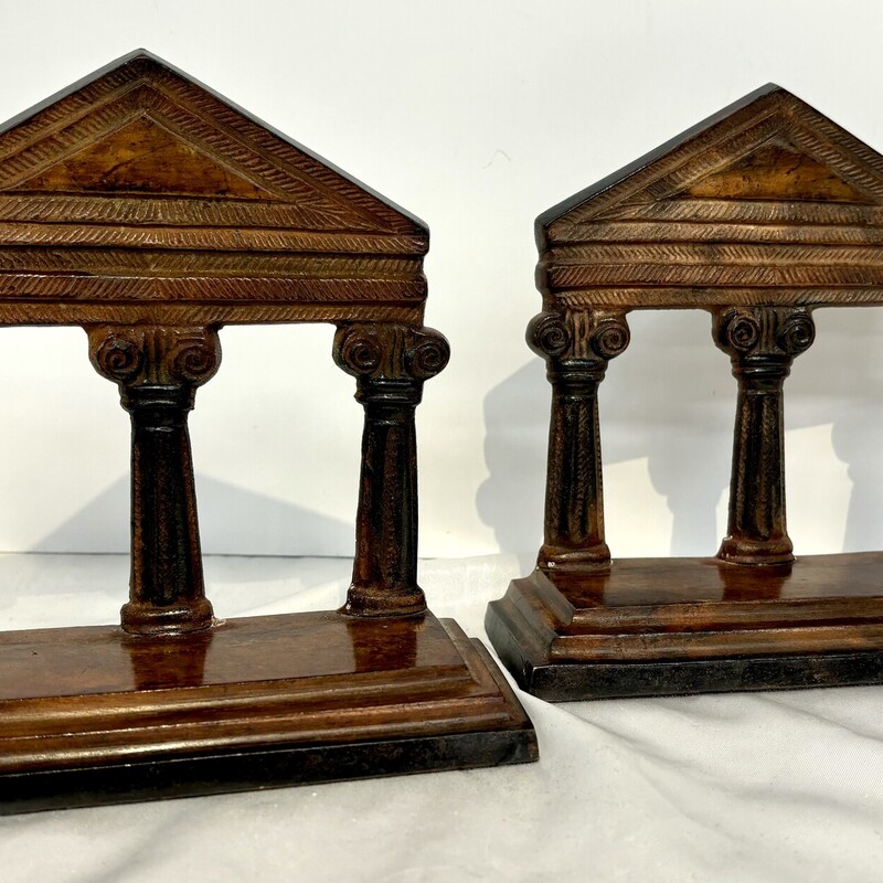 Greece Temple Columns Bookends
Brown
Size: 7x6.5H