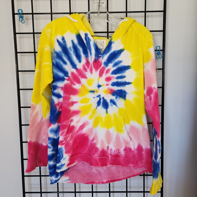 Billabong Hoodie, Tie Dye, Size: L