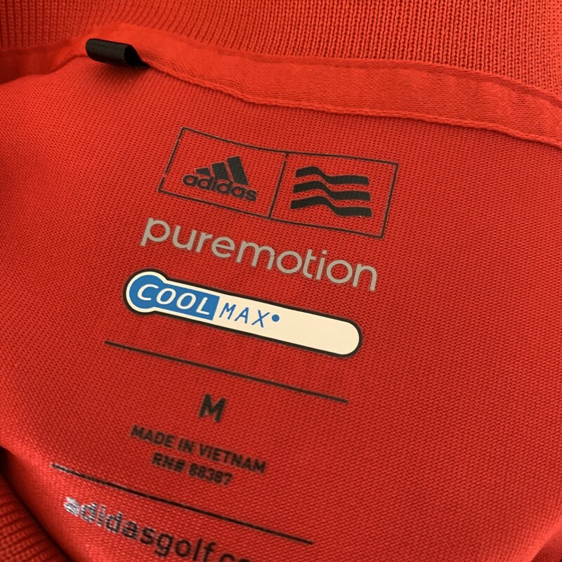 PuremotionPoloTee, Red, Size: Medium<br />
All Sales Are Final<br />
No Returns<br />
<br />
Pick Up In Store<br />
Or<br />
Have It Shipped<br />
Thank You FOr SHopping With Us :-)