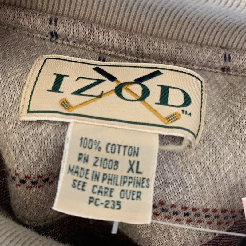 Izod Golf Collard Shirt, Brown, Size: XlAll Sales Are Final<br />
No Returns<br />
<br />
Pick Up In Store<br />
Or<br />
Have It Shipped<br />
Thank You FOr SHopping With Us :-)
