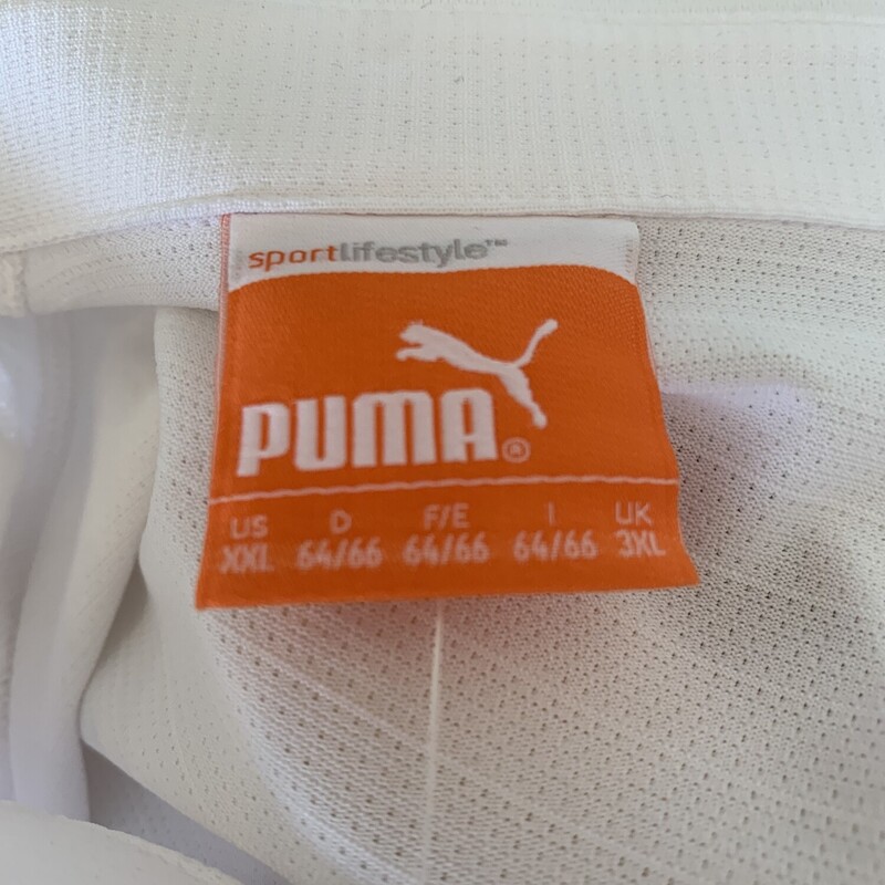 NWTPumaGolfPolo, White, Size: XXLAll Sales Are Final<br />
No Returns<br />
<br />
Pick Up In Store<br />
Or<br />
Have It Shipped<br />
Thank You FOr SHopping With Us :-)