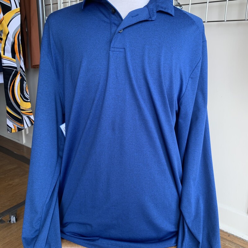 Grand Slam LS Polo, Blue, Size: XLAll Sales Are Final<br />
No Returns<br />
<br />
Pick Up In Store<br />
Or<br />
Have It Shipped<br />
Thank You FOr SHopping With Us :-)