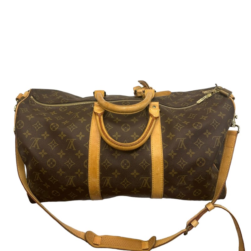 Louis Vuitton Keepall, Monogram, Size: 50<br />
<br />
Date Code: SD 895<br />
<br />
Dimensions:<br />
Base length: 20.25 in<br />
Height: 11.5 in<br />
Width: 8.5 in<br />
Drop: 4.25 in<br />
Drop: 18 in
