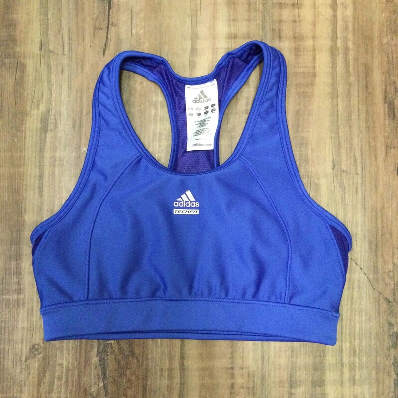 Adidas Sports Bra Blue, Blue, Size: Adult M