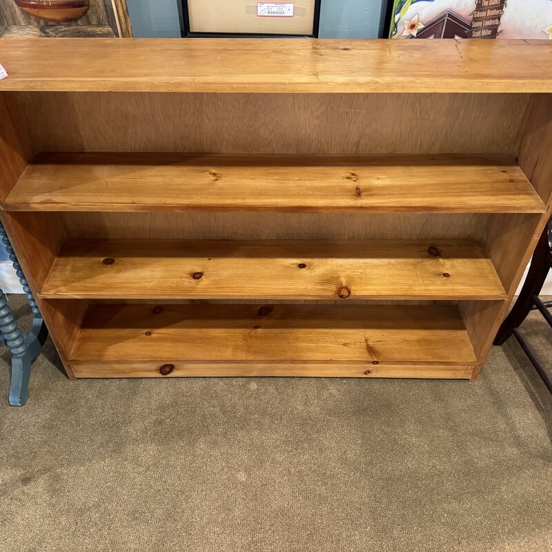 3 Shelf Pine Bookcase<br />
48 Inches Wide, 9 Inches Deep, 36 Inches High