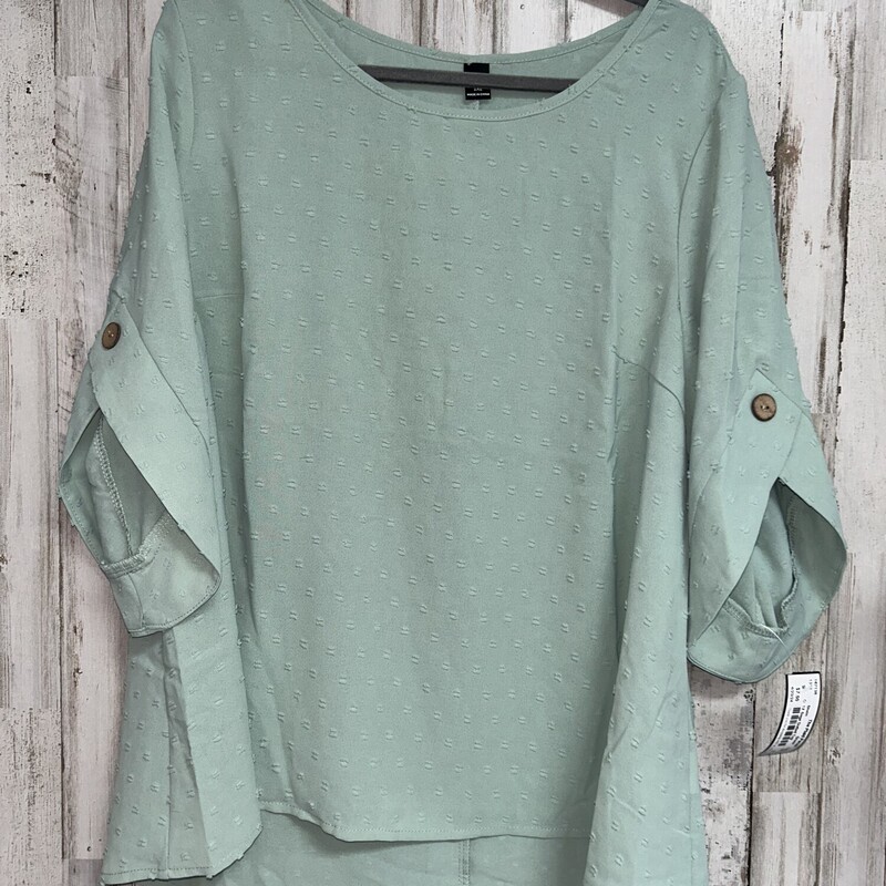 1X Sage Dotted Top