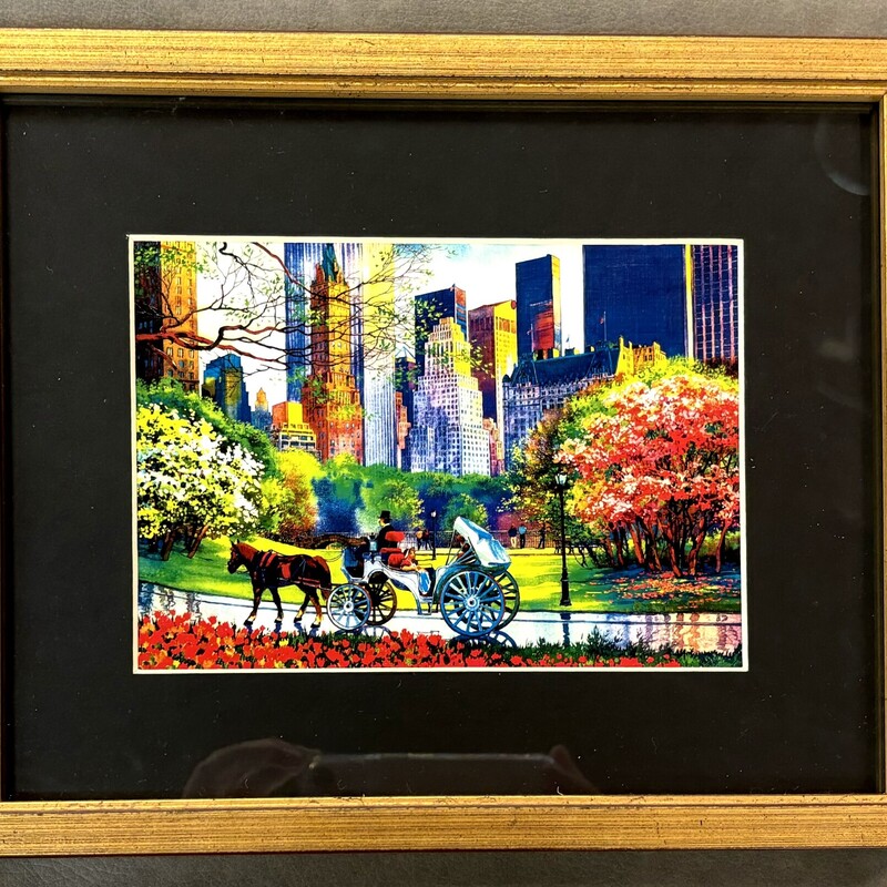 Multicolored Central Park Framed Art
MultiColored Gold Brown
Size: 11 x 9H