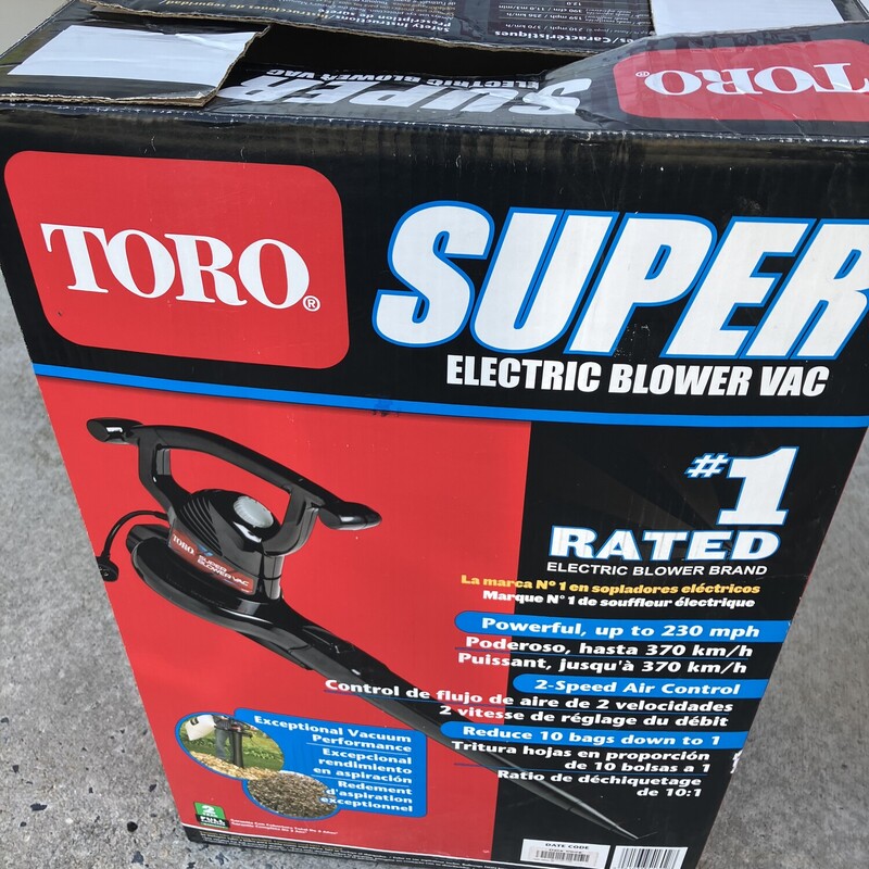 Electric Blower Vac, Toro