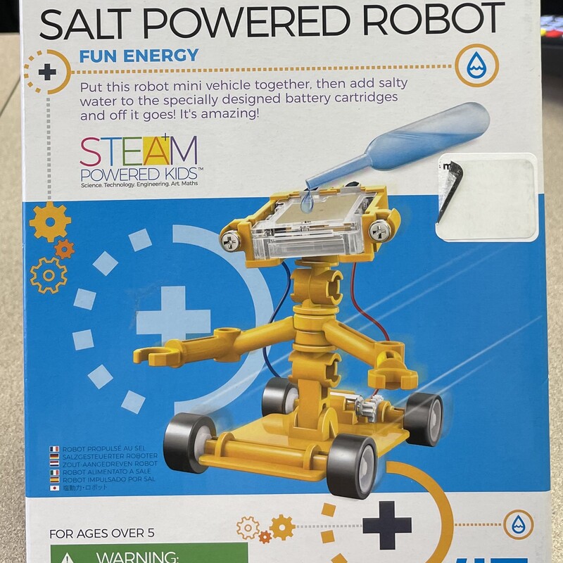 Salt Powered Robot, Multi, Size: NEW!
