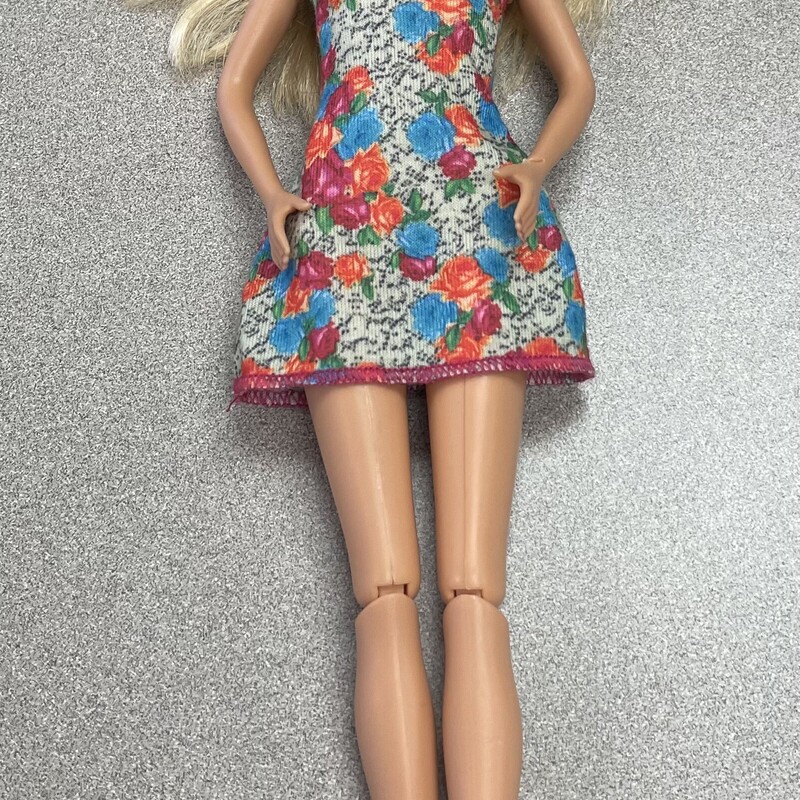 Barbie Doll, Floral, Size: 11inch