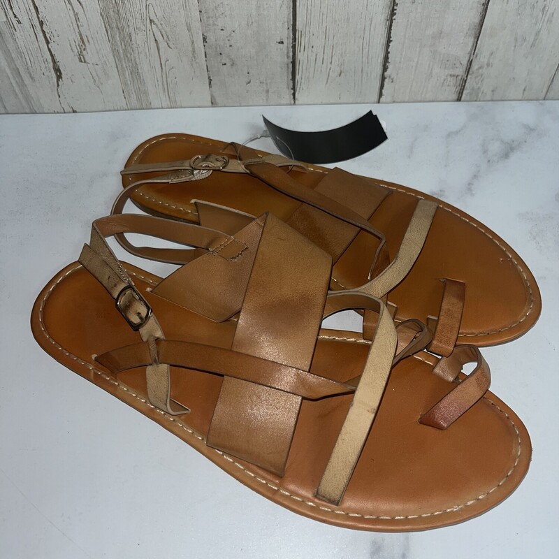 A7.5 Tan Strappy Sandals, Tan, Size: Shoes A7.5