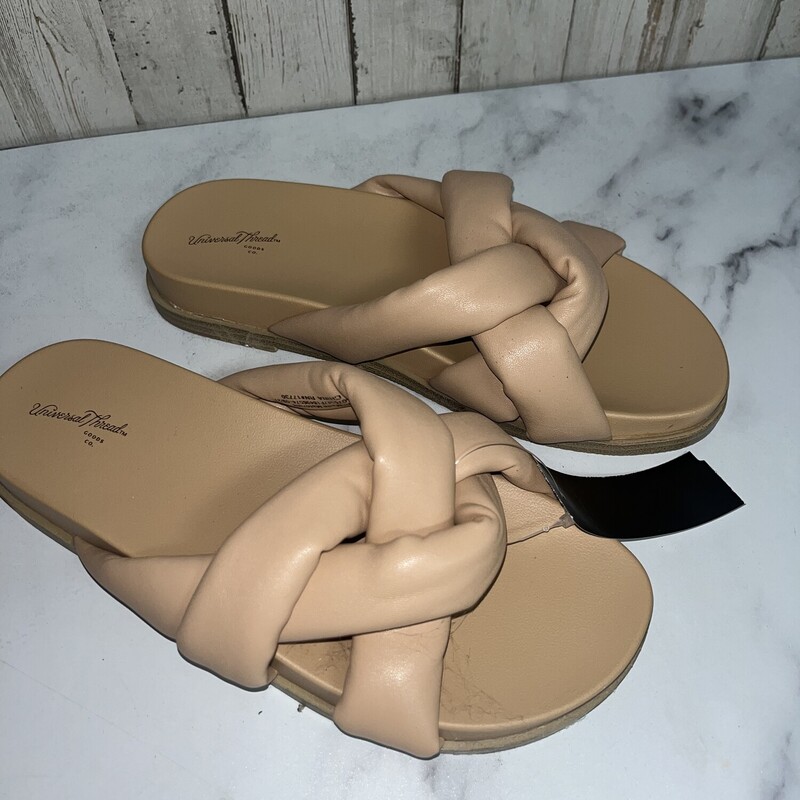 A6.5 Nude Knotted Sandals, Tan, Size: Shoes A6.5