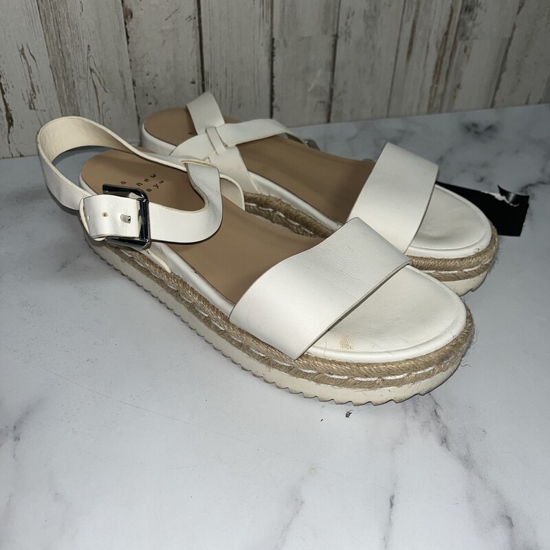 A7 White Strapped Sandals