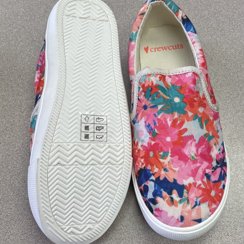 Crewcuts Slip On Sneaker, Floral, Size: 1Y<br />
NEW!
