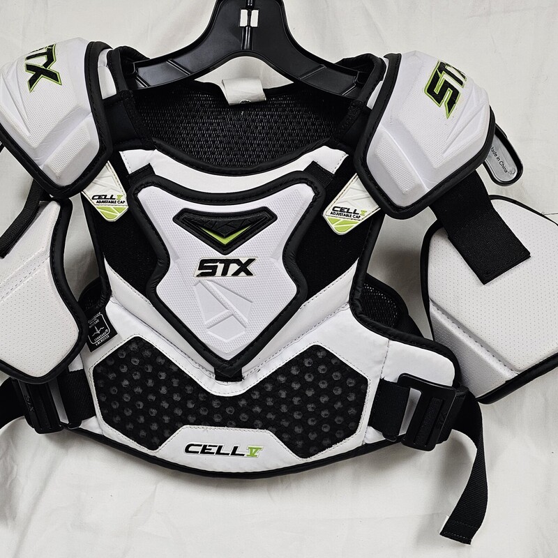 Pre-owned STX Cell V Lacrosse Shoulder Pads, Size: M