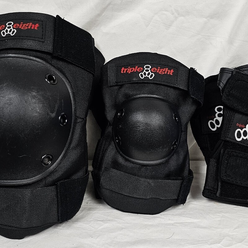Pre-owned Triple Eight Inline Pad Set, Knee/Elbow/Wrist, Size: Adult