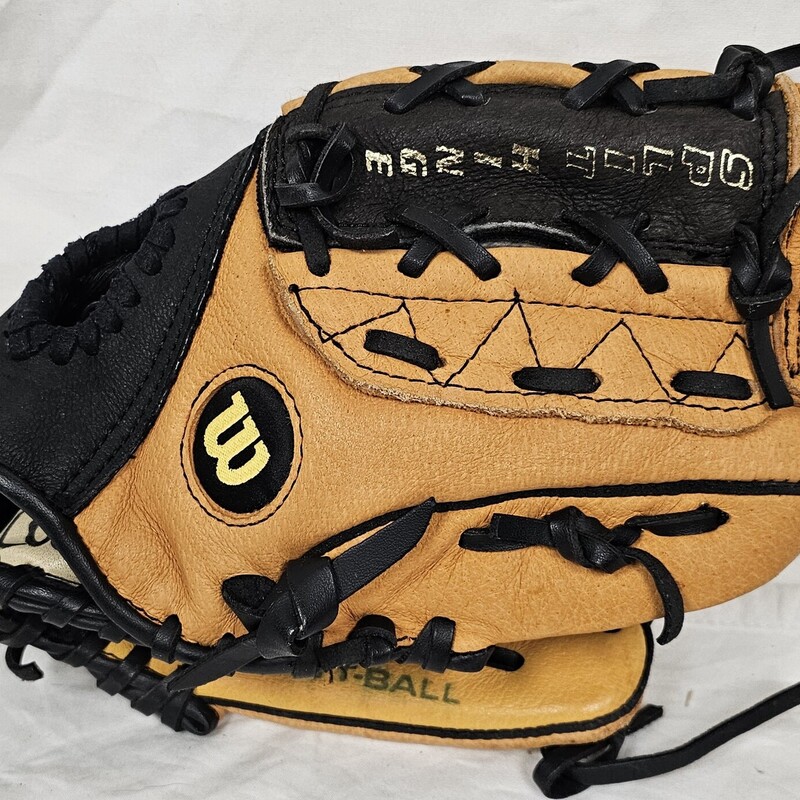 Pre-owned Wilson Pro T-ball Glove, Right Hand Throw, Size: 10in.