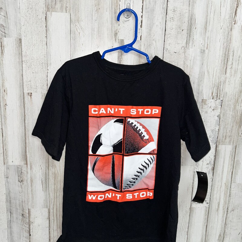 7/8 Black Cant Stop Tee