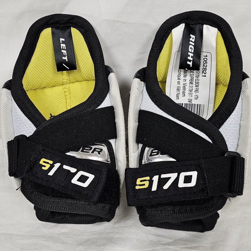 Pre-owned Bauer Supreme S170 Youth Hockey Elbow Pads, Size: Yth M