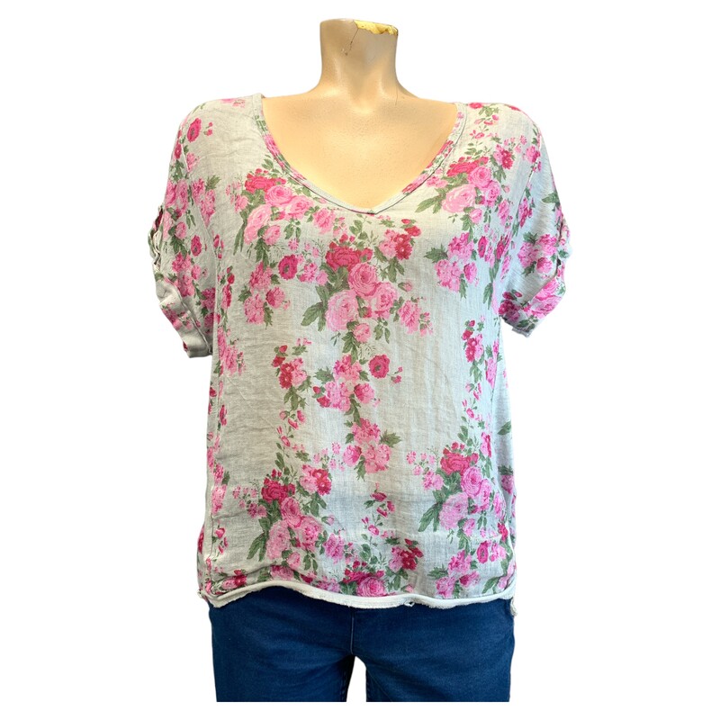 Talia Benson Italy Top, Gry/pink, Size: None