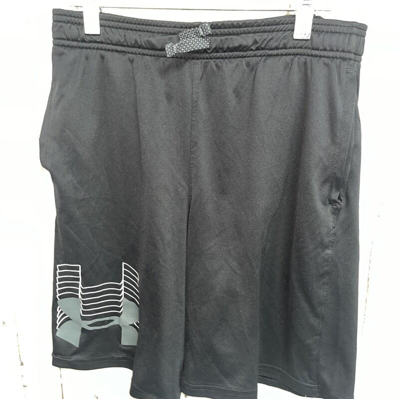 14/16 Black Logo Shorts