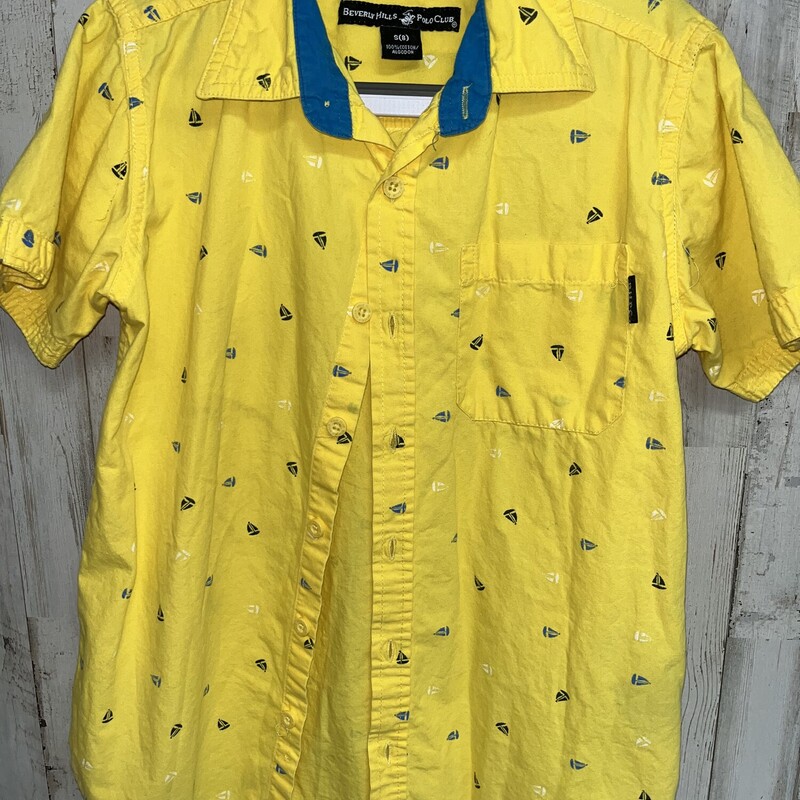 8 Yellow Boat Button Up