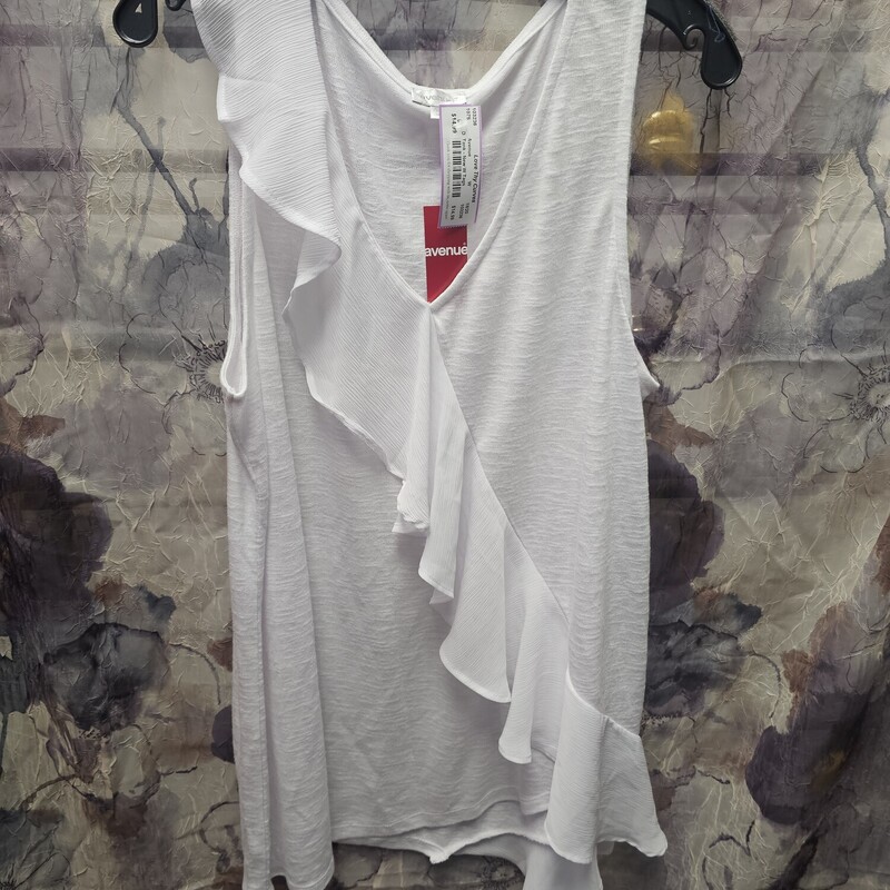 Brand new with tags and retails for $49!!! White knit tank that is super soft and full of fun ruffles