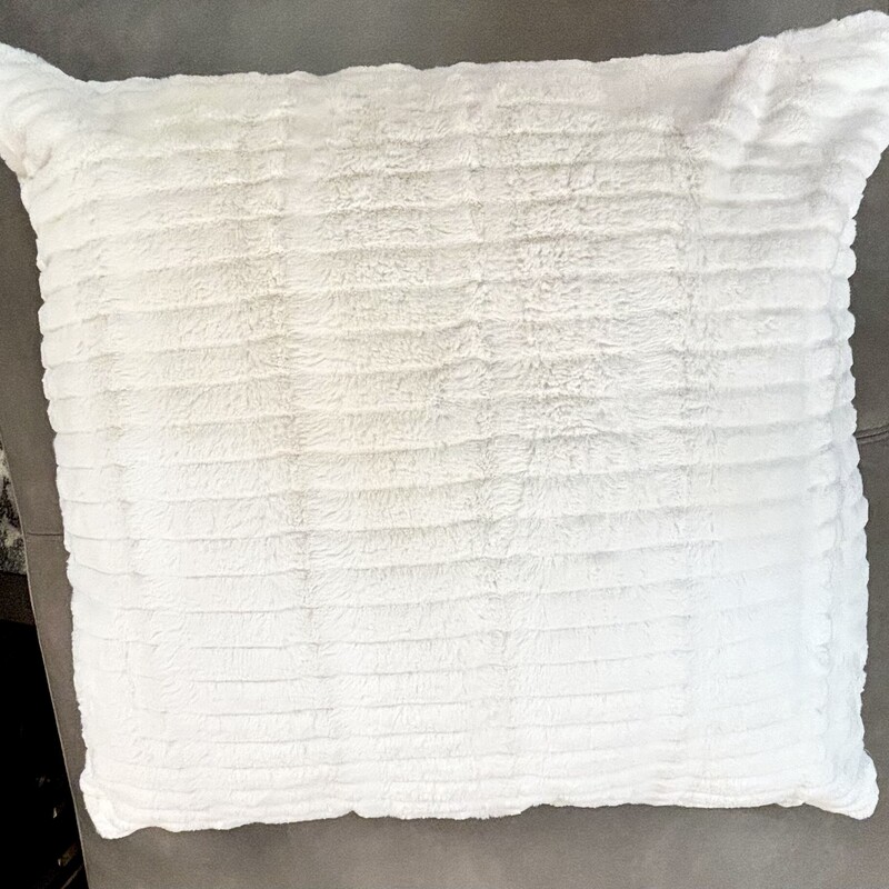 Faux Furry Layered Throw Pillow
White
Size: 22x22