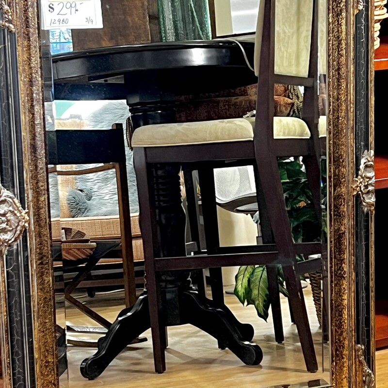 Mirror Ornate, Black, Size: 32x45