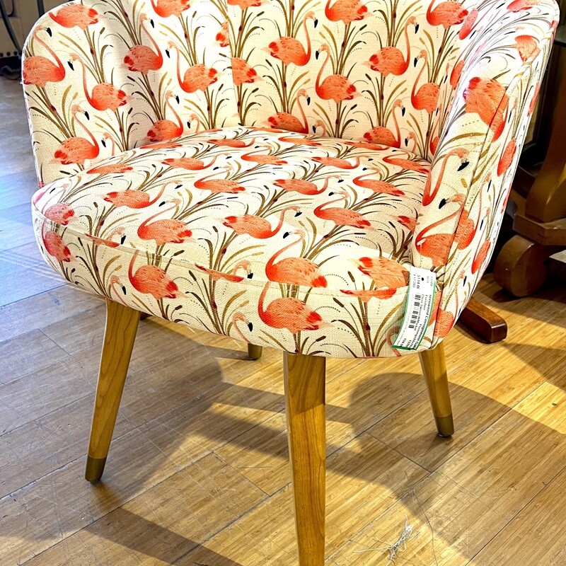 World Market, Flamingo swivel chair
Size: 24x18x28
