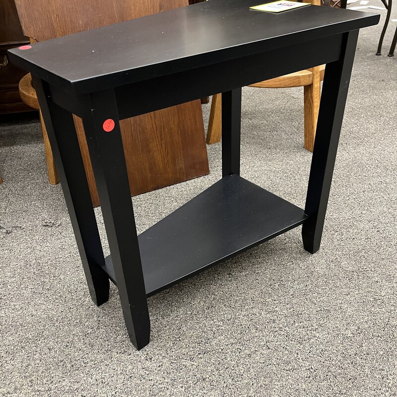 Blk Wedge End Table
