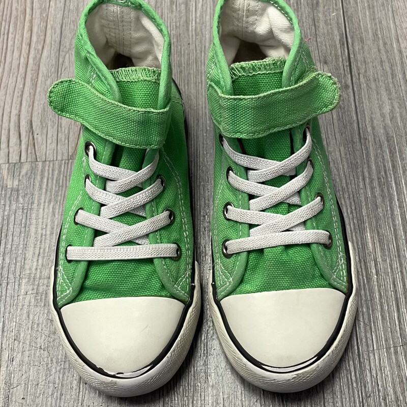 H&M Hightop Shoes, Green, Size: 10-.5T