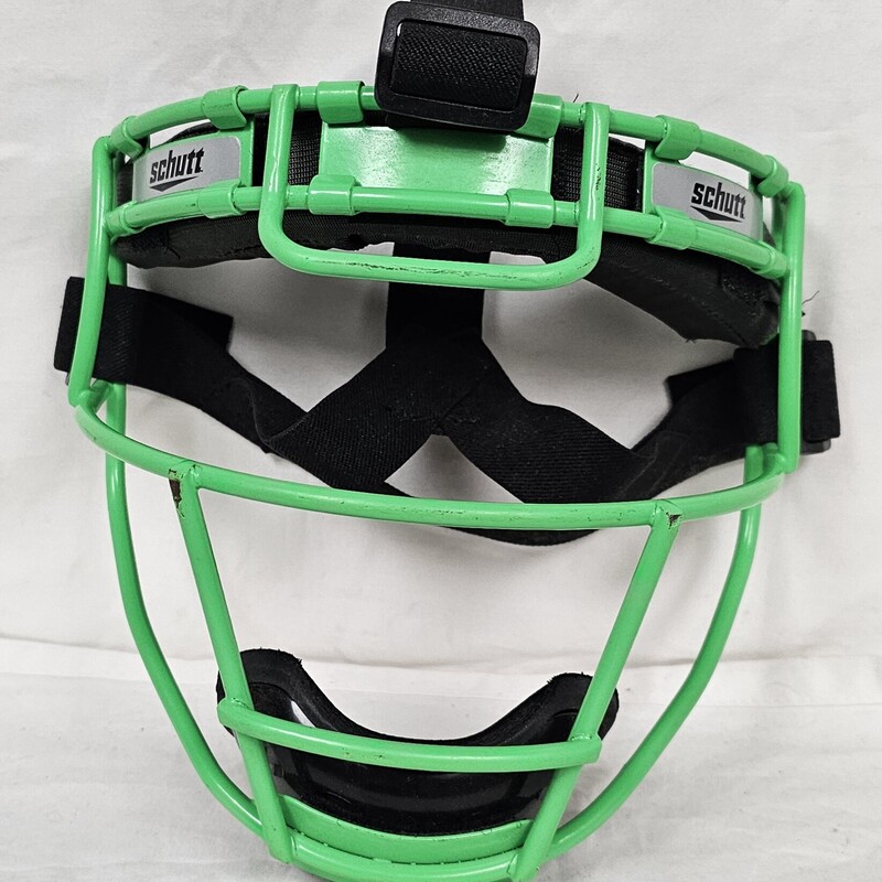 Pre-owned Schutt Softball Fielders Mask, Neon Green, Size: Youth