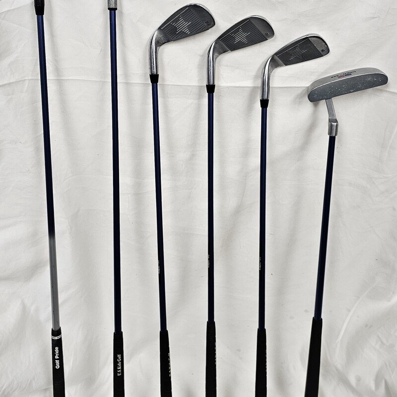 US Kids Golf Ultralight SFD Junior Golf Set, Ages 6-12, 6 Clubs: Fairway Driver, 3 Wood, 8 Iron, 9 Iron, Wedge, Putter,  & Bag, Size: Jr Right Hand