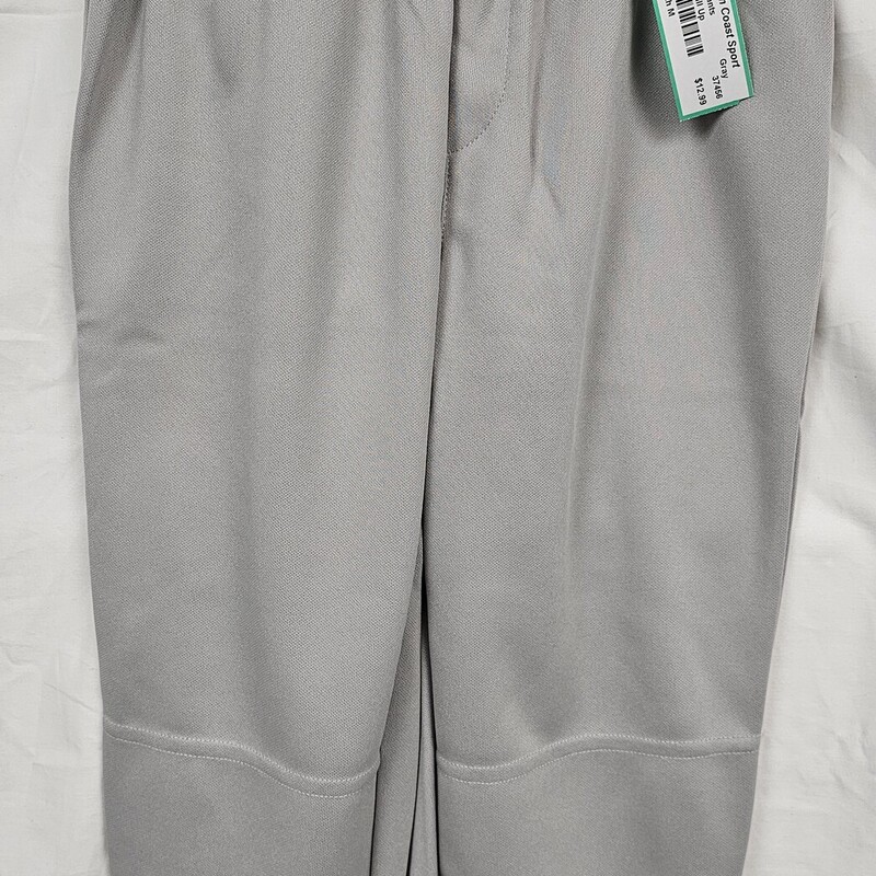 NEW Alleson Pull Up Youth Baseball Pants, Gray, Size: Yth M