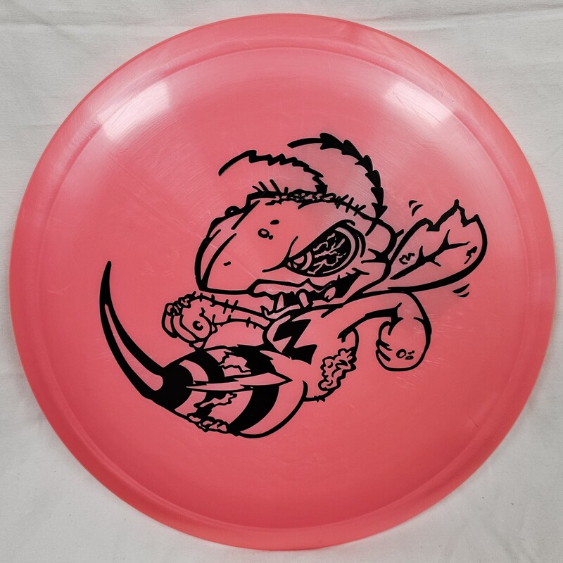 Discraft Big Z ZomBee Disc Golf Disc

Type: Fairway Driver

Flight Rating: 6/5/-1/1 Speed/Glide/Turn(R)/Fade(L)

Weight: 173-174g

Stability: 1

Color: Pink w/ Black Print

PDGA Approved

Condition: New