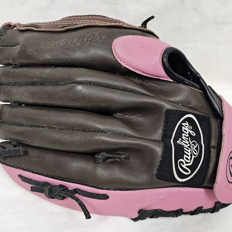 Pre-owned Rawlings Fastpitch Softball Glove, Right Hand Throw, Size: 12in
