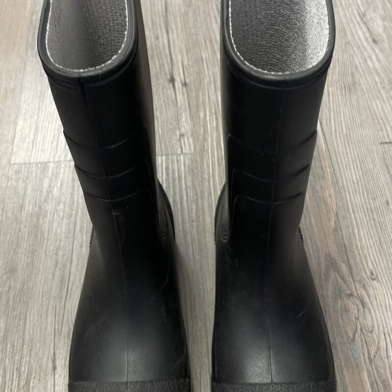 Black, Rain Boots Black, Size: 11Y