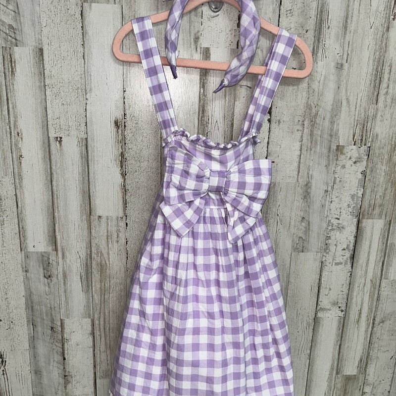 6 Purple Plaid Dress/Head