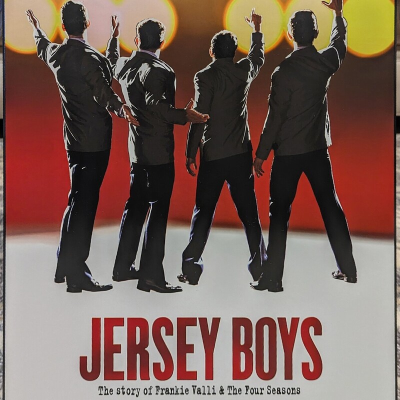 Jersey Boys Wood Plaque
Black Red Yellow White Wood Plaque with Hanger
Size: 14x22H
Coordinating Broadway Plaques Sold Separately