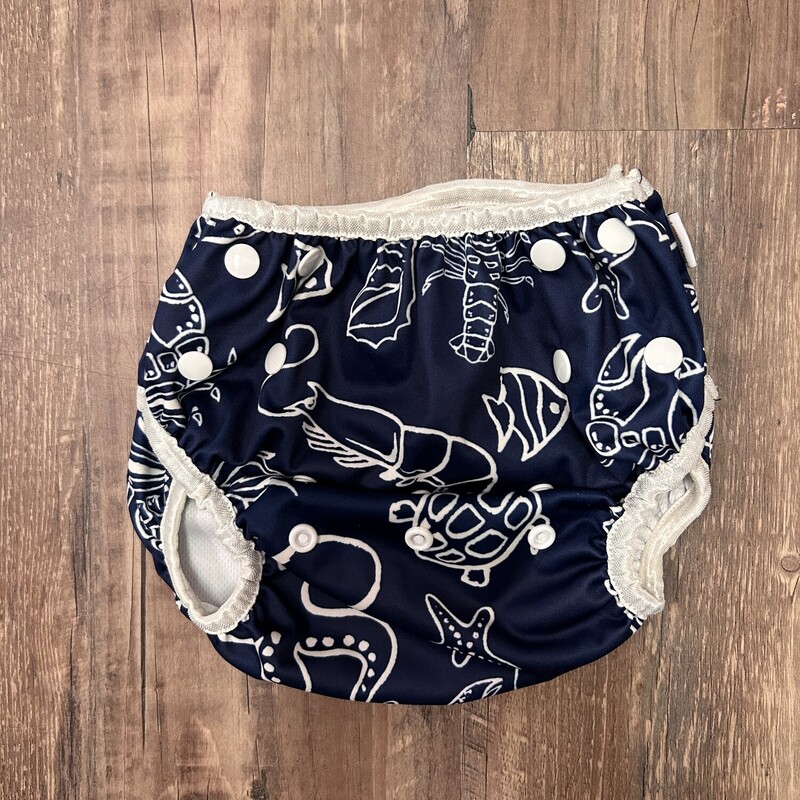 Alva Baby Swim Diaper, Navy, Size: Baby O/S