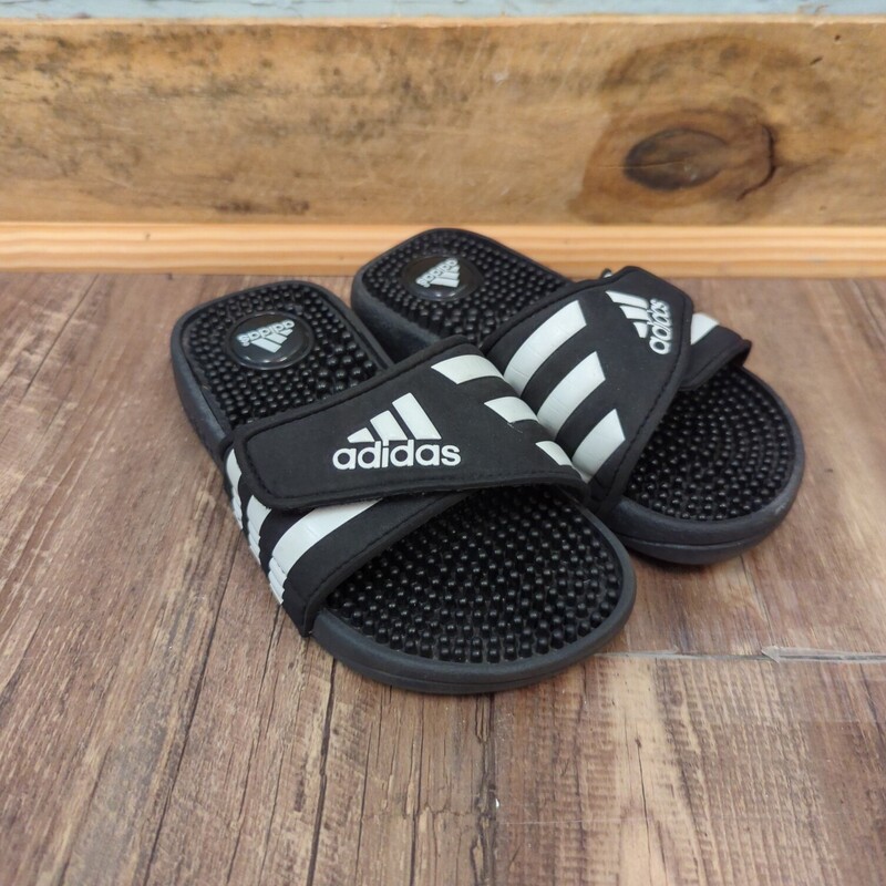 Adidas Texture Slides, Black, Size: Shoes 13