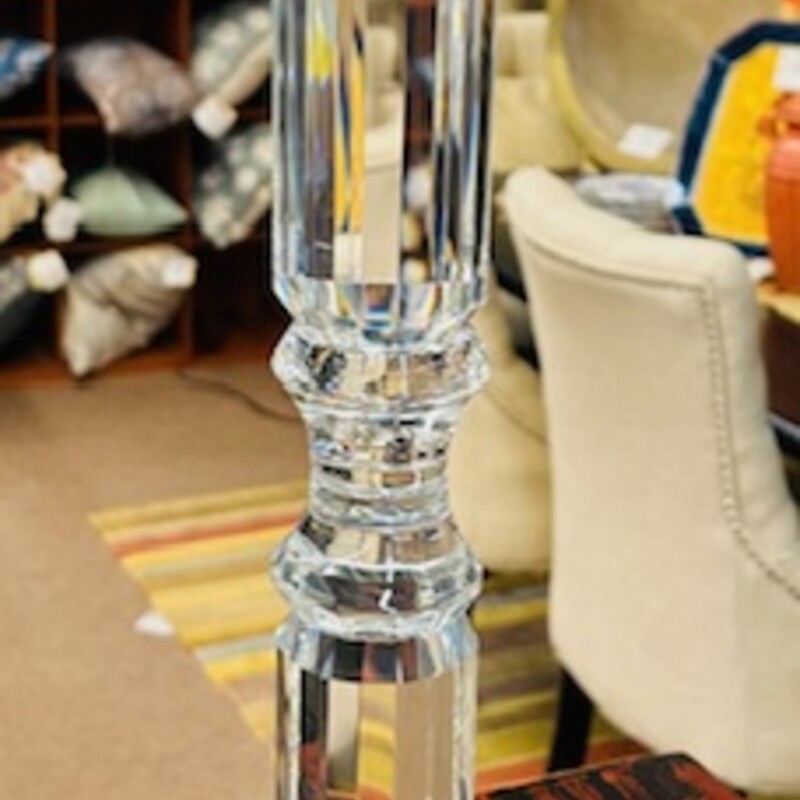 Crystal Tall Candlestick
Clear
Size: 4 x 16H
