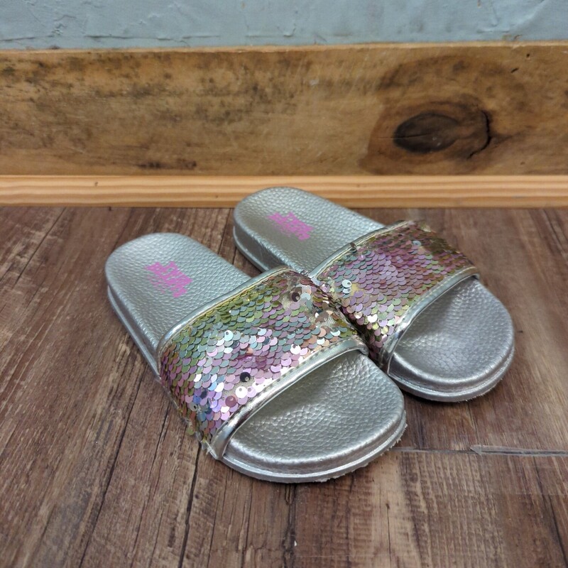 Twin Hearts Sequin Slides