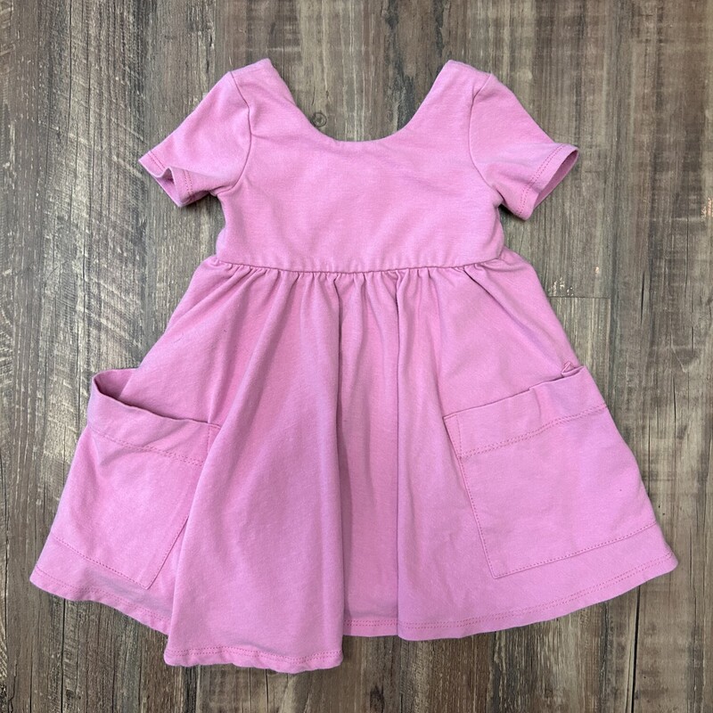 RG USA Knit Cotton Dress, Purple, Size: Baby 18-24