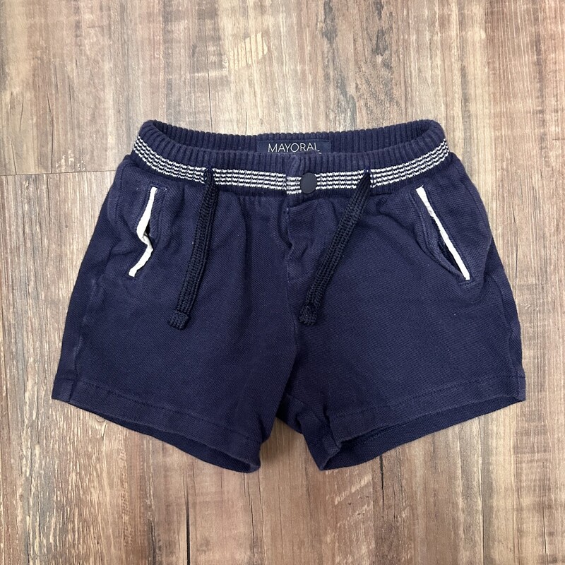 Mayoral Knit Shorts, Navy, Size: Baby 18M
